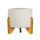 Puff Decorativa Para Sala Thor Tecido Linho Divini Decor