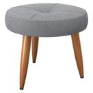 Puff Decorativa Redondo Marici Boucle Cinza