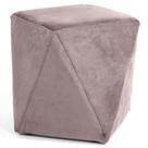 Puff Decorativo Ametista B-305 Veludo Rosa - Domi Puff Decorativo Ametista B-305 Veludo Rosa - Domi