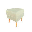 Puff Decorativo Anita Suede Bege - Casa & Estofados Puff Decorativo Anita Suede Bege - Casa & Estofados