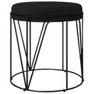 Puff Decorativo Aramado Preto Zaya L02 Corano Preto- Lyam Decor