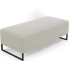 Puff Decorativo Bali W01 120X50cm Bouclê Creme