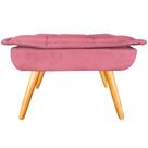 Puff Decorativo Banqueta Retangular Para Sala de Estar Opala Pés de Madeira Tecido Suede Diversas Cores Puff Decorativo Banqueta Retangular Para Sala de Estar Opala Pés de Madeira Tecido Suede Diversas Cores