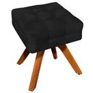 Puff Decorativo Base Giratória Karen Suede Preto G19 - Gran Belo Puff Decorativo Base Giratória Karen Suede Preto G19 - Gran Belo