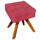 Puff Decorativo Base Giratória Karen Suede Rosê G19 - Gran Belo Puff Decorativo Base Giratória Karen Suede Rosê G19 - Gran Belo