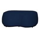 Puff Decorativo Beatriz Orgânico Crm Suede Azul Marinho Ms Decor