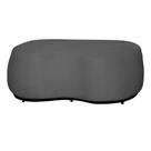 Puff Decorativo Beatriz Orgânico Crm Suede Cinza Ms Decor