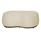 Puff Decorativo Beatriz Orgânico Crm Suede Marfim Ms Decor