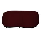 Puff Decorativo Beatriz Orgânico Crm Suede Marsala Ms Decor
