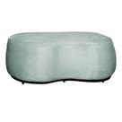 Puff Decorativo Beatriz Orgânico Crm Veludo Acqua Mz Decor