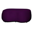 Puff Decorativo Beatriz Orgânico Crm Veludo Roxo Ms Decor
