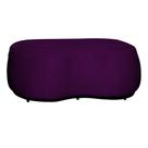 Puff Decorativo Beatriz Orgânico Crm Veludo Roxo Mz Decor