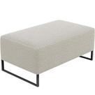 Puff Decorativo Cléo 90Cm Preto W01 Bouclê Creme