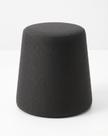 Puff decorativo cone para sala e quarto preto
