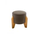 Puff Decorativo Descanso Luxo Orginal Premium Veludo Marrom Matrix