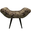 Puff Decorativo Elegance 82 Marrom com Bege Puff Decorativo Elegance 82 Marrom com Bege