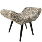 Puff Decorativo Elegance Impermeável Zeliige Cinza Puff Decorativo Elegance Impermeável Zeliige Cinza