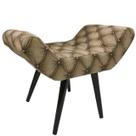 Puff Decorativo Elegance Jacquard Capitonê Puff Decorativo Elegance Jacquard Capitonê