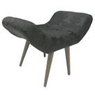 Puff Decorativo Elegance Jacquard Preto Puff Decorativo Elegance Jacquard Preto