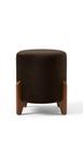 Puff decorativo gold para sala e quarto marrom