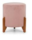 Puff decorativo gold para sala e quarto rosa Puff decorativo gold para sala e quarto rosa