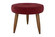 Puff Decorativo Havana Veludo Vinho E-432 Puff Decorativo Havana Veludo Vinho E-432