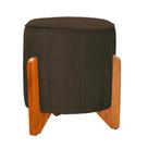 Puff Decorativo Jade Suede Marrom - Belliv Decor