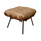 Puff Decorativo Laura 65cm Couro Bege - Sallar Home