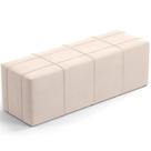 Puff Decorativo Living 140 Cm Roma W01 Suede Bege - Lyam Puff Decorativo Living 140 Cm Roma W01 Suede Bege - Lyam