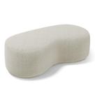 Puff Decorativo Living Aisha Orgânico 02 Lugares Bouclê Bege - Abmaza Puff Decorativo Living Aisha Orgânico 02 Lugares Bouclê Bege - Abmaza