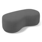 Puff Decorativo Living Aisha Orgânico 02 Lugares Bouclê Cinza Escuro - Desk Design Puff Decorativo Living Aisha Orgânico 02 Lugares Bouclê Cinza Escuro - Desk Design