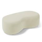 Puff Decorativo Living Aisha Orgânico 02 Lugares Suede Bege Claro - Desk Design Puff Decorativo Living Aisha Orgânico 02 Lugares Suede Bege Claro - Desk Design