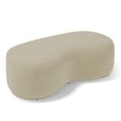 Puff Decorativo Living Aisha Orgânico 02 Lugares Veludo Bege - Desk Design Puff Decorativo Living Aisha Orgânico 02 Lugares Veludo Bege - Desk Design