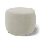 Puff Decorativo Living Aisha Orgânico Bouclê Bege - Desk Design