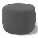 Puff Decorativo Living Aisha Orgânico Bouclê Cinza Escuro - Desk Design Puff Decorativo Living Aisha Orgânico Bouclê Cinza Escuro - Desk Design