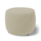 Puff Decorativo Living Aisha Orgânico Veludo Bege - Desk Design Puff Decorativo Living Aisha Orgânico Veludo Bege - Desk Design