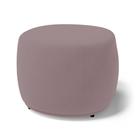Puff Decorativo Living Aisha Orgânico Veludo Rosê - Desk Design
