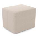 Puff Decorativo Living Yumi Retangular 60cm Bouclê Bege - Desk Design
