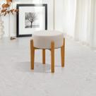 Puff Decorativo Maria Tecido Boucle Multifuncional Vira Mesinha - AV Puff Decorativo Maria Tecido Boucle Multifuncional Vira Mesinha - AV