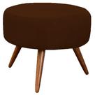 Puff Decorativo Nina Suede Marrom - Casa & Estofados