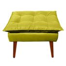 Puff Decorativo Opala Amarelo Pés Palito Puff Decorativo Opala Amarelo Pés Palito