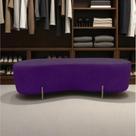 Puff Decorativo Orgânico Alana Veludo Roxo Puff Decorativo Orgânico Alana Veludo Roxo