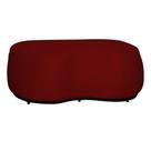 Puff Decorativo Orgânico Beatriz Suede Rodapé Preto - Estopar