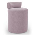 Puff Decorativo Orgânico Living Aegon Minimalista Bouclê Rosê - Abmaza