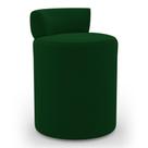 Puff Decorativo Orgânico Living Aegon Minimalista Veludo Verde - Desk Design