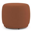 Puff Decorativo Orgânico Living Molly Redondo Bouclê Terracota - Abmaza