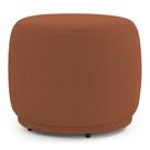 Puff Decorativo Orgânico Living Molly Redondo Bouclê Terracota - Desk Design Puff Decorativo Orgânico Living Molly Redondo Bouclê Terracota - Desk Design