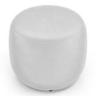 Puff Decorativo Orgânico Living Molly Redondo material sintético Branco - Abmaza