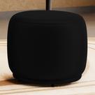 Puff Decorativo Orgânico Living Molly Redondo material sintético Preto - Desk Design Puff Decorativo Orgânico Living Molly Redondo material sintético Preto - Desk Design