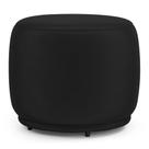 Puff Decorativo Orgânico Living Molly Redondo Veludo Preto - Desk Design Puff Decorativo Orgânico Living Molly Redondo Veludo Preto - Desk Design